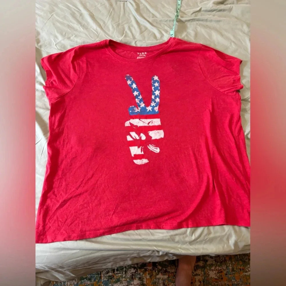 American peace sign sleeveless 2XL - Picture 3 of 9
